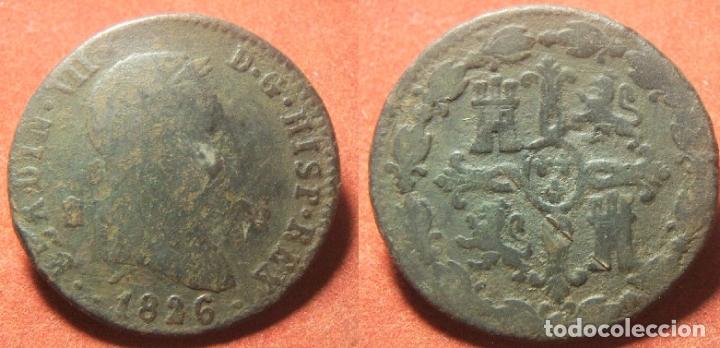 Monedas de Espa&ntilde;a: MONEDA DE FERNANDO VII 8 MARAVEDIS 1826 SEGOVIA - Foto 1