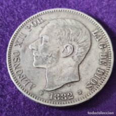 Monedas de España: MONEDA 5 PESETAS PLATA. ALFONSO XII. 1882. *18-82. MSM. PLATA 900. ORIGINAL. MUY BONITA.. Lote 340788713
