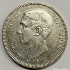 Monedas de España: ESPAÑA, ALFONSO XII, MONEDA DE PLATA DE 5 PESETAS, AÑO 1876. Lote 340913243