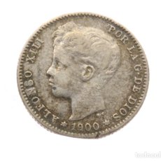 Monedas de España: UNA PESETA DE PLATA 1900. *19~*?. S•M-V. ALFONSO XIII.MBC.. Lote 341367823