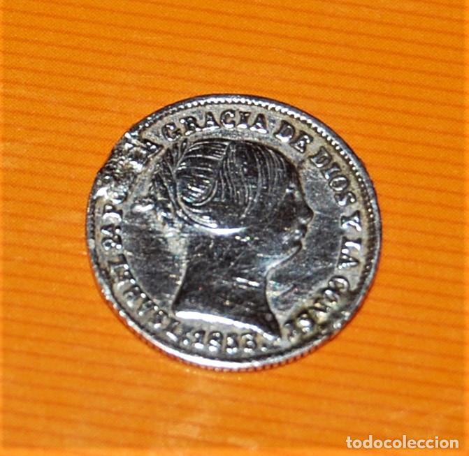 Monedas de Espa&ntilde;a: 1 Real 1853, Isabel II. Plata. - Foto 1