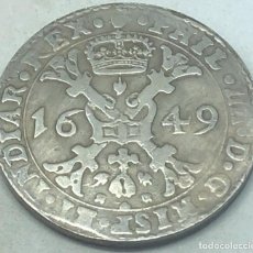 Monedas de España: RÉPLICA MONEDA 1649. 1 PATAGÓN. ESPAÑA. REY FELIPE IV, PAÍSES BAJOS, FLANDES.