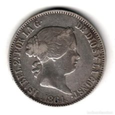 Monedas de España: ESPAÑA: 10 REALES PLATA 1864 CECA DE MADRID - REINA DE LAS ESPAÑAS ISABEL II. Lote 342820508