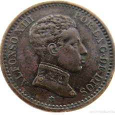 Monedas de España: 2 CÉNTIMOS 1905 .*50. P•C-V. ALFONSO XIII. MBC +. RARA ESTRELLA. Lote 342824378