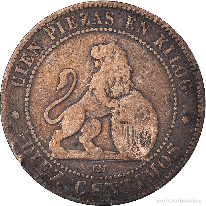 Monedas de Espa&ntilde;a: [#1055644] Moneda, Espa&ntilde;a, 10 Centimos, 1870 - Foto 2