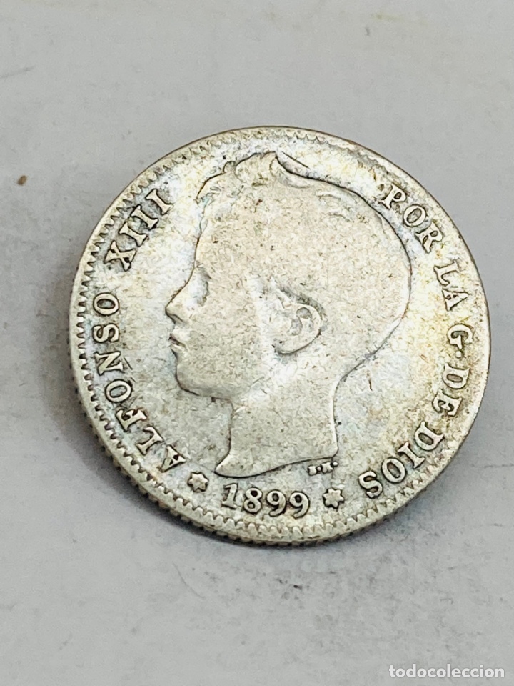 Monedas de Espa&ntilde;a: Moneda de plata una peseta 1899 - Foto 1