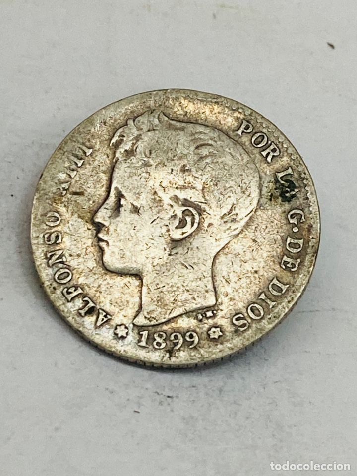 Monedas de Espa&ntilde;a: Moneda de plata una peseta 1899 - Foto 1