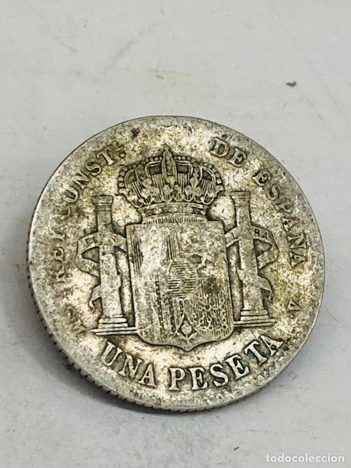 Monedas de Espa&ntilde;a: Moneda de plata una peseta 1900 - Foto 2