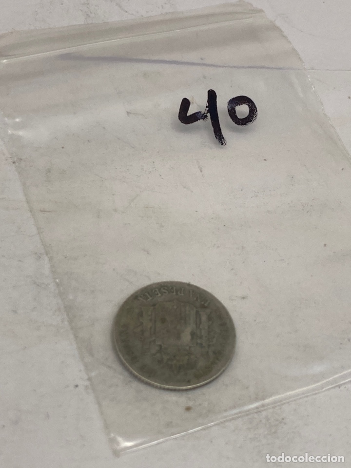 Monedas de Espa&ntilde;a: Moneda de plata una peseta 1900 - Foto 3
