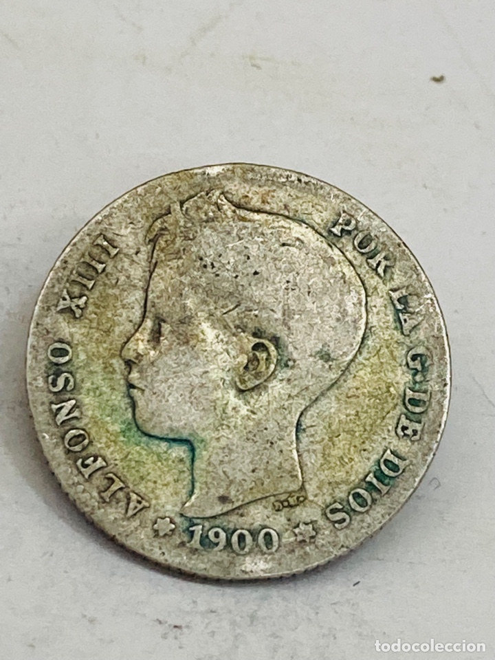 Monedas de Espa&ntilde;a: Moneda de plata una peseta 1900 - Foto 1