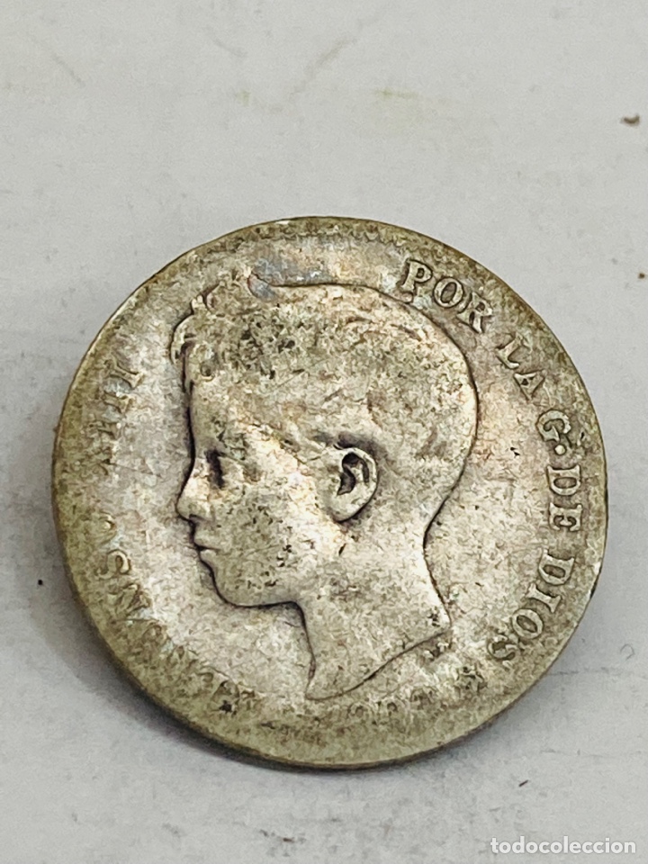 Monedas de Espa&ntilde;a: Moneda de plata una peseta 1900 - Foto 1