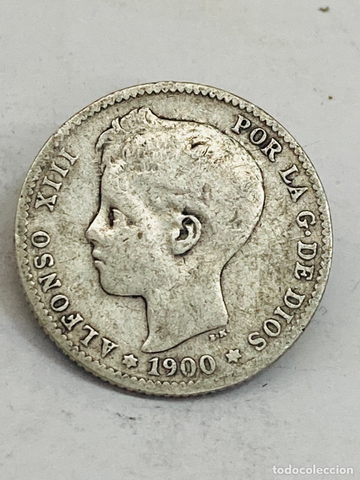 Monedas de Espa&ntilde;a: Moneda de plata una peseta 1900 - Foto 1