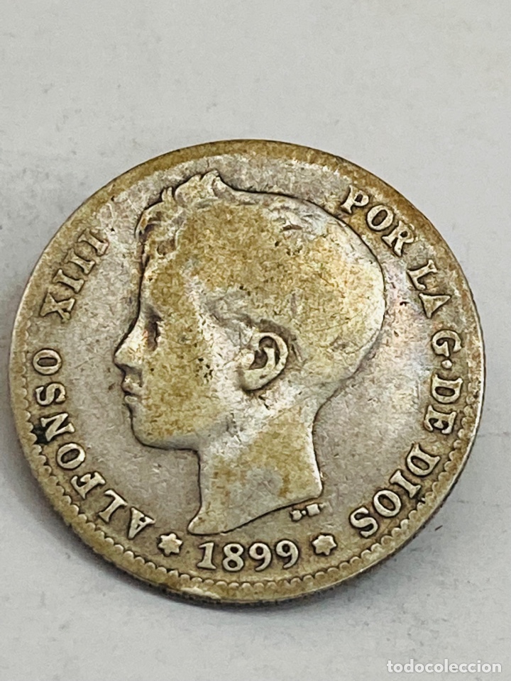 Monedas de Espa&ntilde;a: Moneda de plata una peseta 1899 - Foto 1