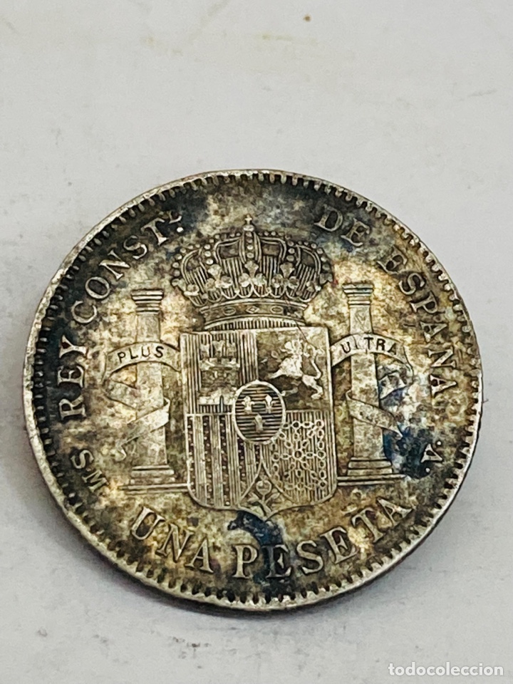 Monedas de Espa&ntilde;a: Moneda de plata una peseta 1900 - Foto 1