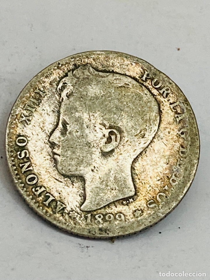 Monedas de Espa&ntilde;a: Moneda de plata una peseta 1899 - Foto 1