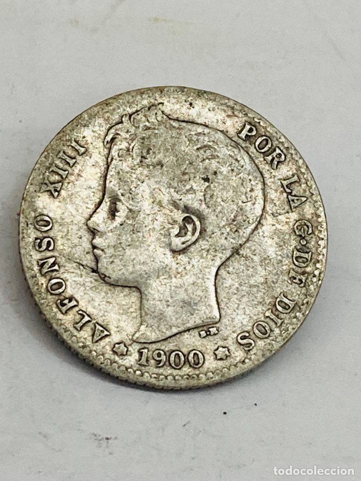 Monedas de Espa&ntilde;a: Moneda de plata una peseta 1900 - Foto 1