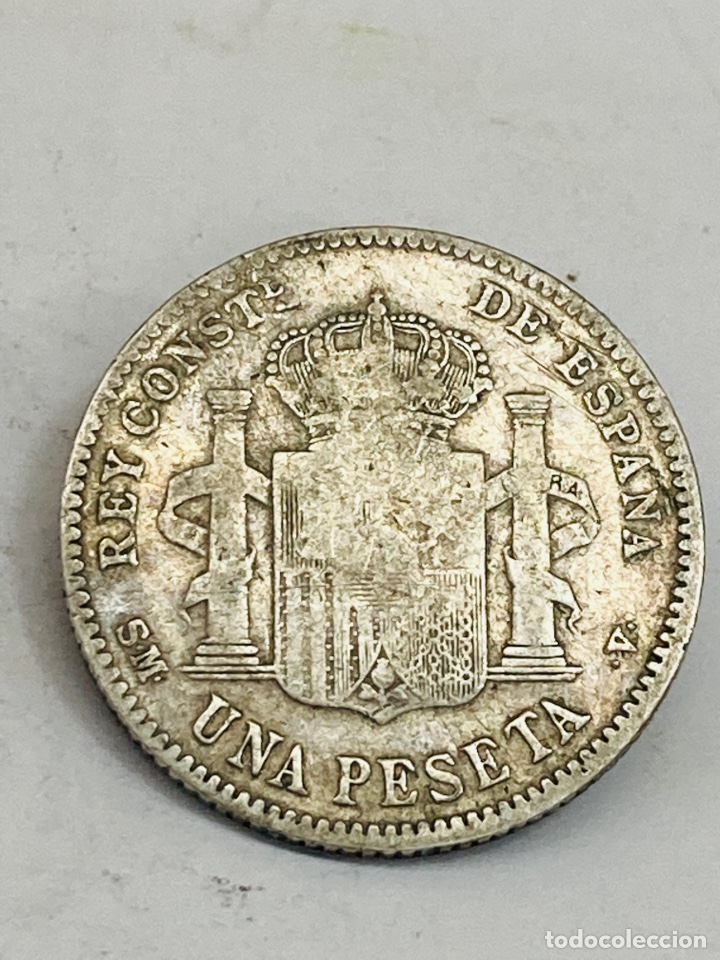 Monedas de Espa&ntilde;a: Moneda de plata una peseta 1900 - Foto 2