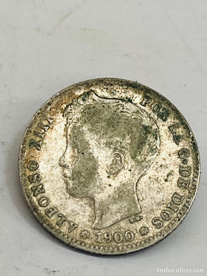 Monedas de Espa&ntilde;a: Moneda de plata una peseta 1900 - Foto 1
