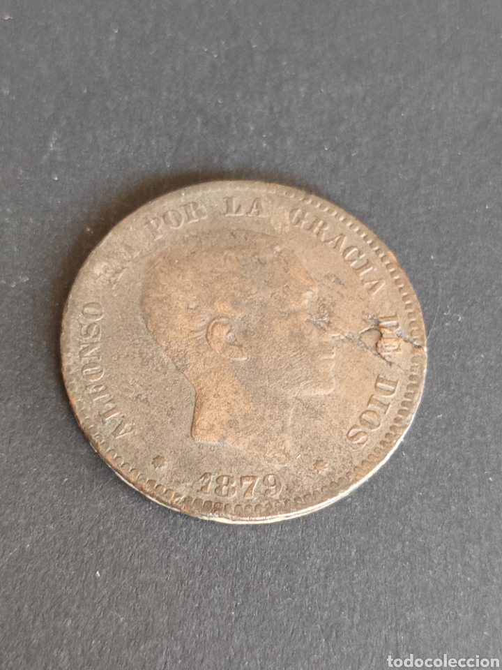 Monedas de Espa&ntilde;a: ALFONSO XII. 10 C&Eacute;NTIMOS DE 1879. BC. - Foto 1