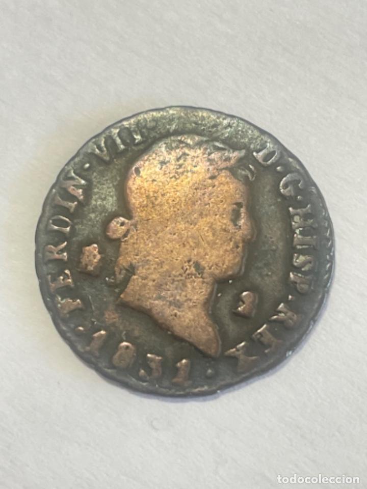 Monedas de Espa&ntilde;a: FERNANDO VII 2 MARAVEDIS 1831 - Foto 1