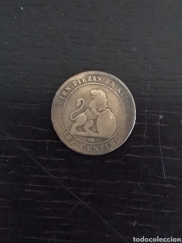 Monedas de Espa&ntilde;a: Moneda 10 centimos de 1870 - Foto 1