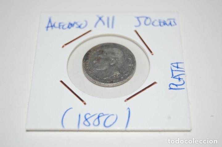 Monedas de Espa&ntilde;a: MONEDA DE PLATA DE 50 CENTIMOS DE ALFONSO XII. 1880. - Foto 1