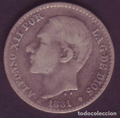 Monedas de Espa&ntilde;a: MONEDA 50 CENTIMOS ALFONSO XII 1881 *8*1 MSM - Foto 1