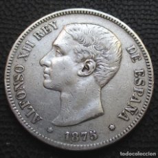 Monedas de España: 5 PESETAS 1875 DEM - ALFONSO XII -PLATA- REF. 734. Lote 345224458