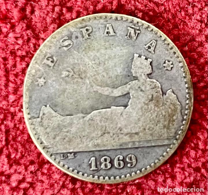 Monedas de Espa&ntilde;a: MONEDA DE 50 CENT. PESETA. ESPA&Ntilde;A.1869 - Foto 2