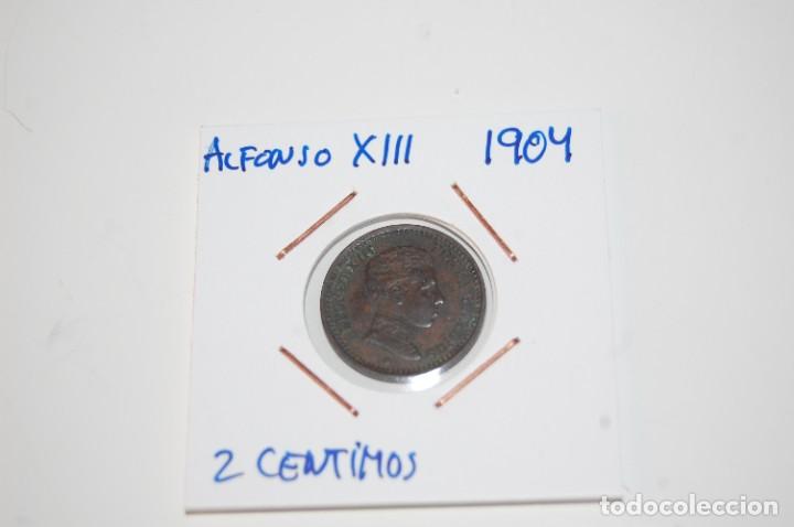 Monedas de Espa&ntilde;a: MONEDA DE 2 CENTIMOS, ALFONSO XIII. 1904 . - Foto 1