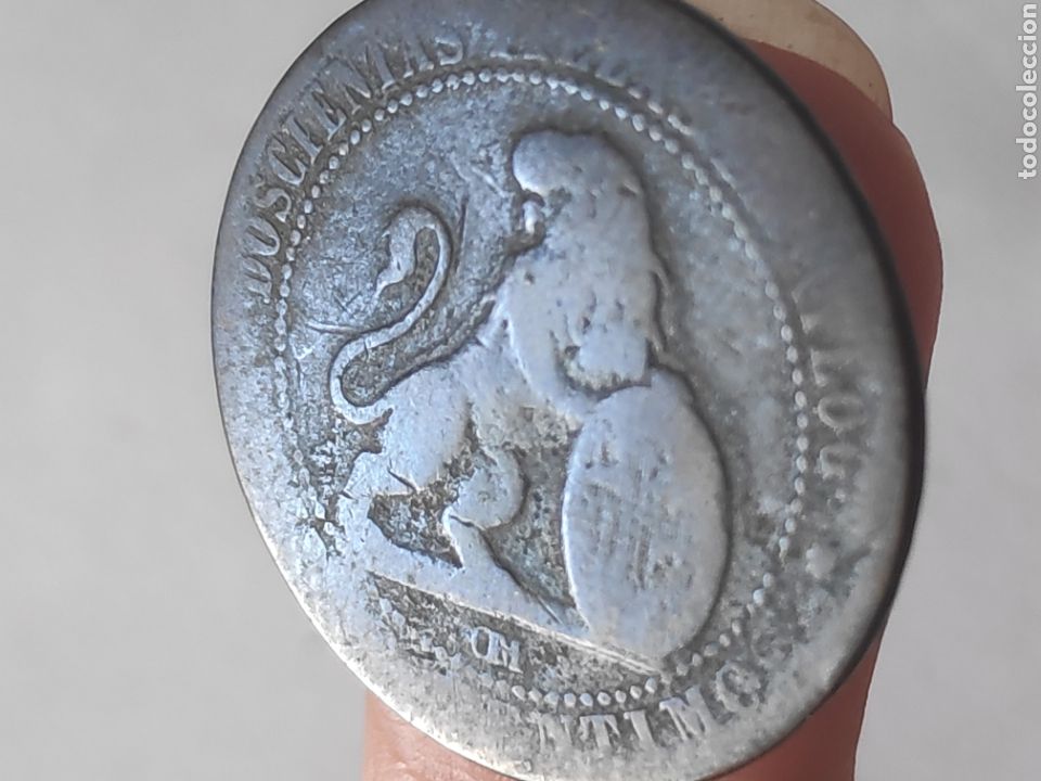 Monedas de Espa&ntilde;a: Moneda de 5 c&eacute;ntimos 1870 - Foto 1