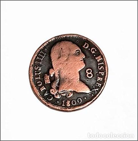 Monedas de Espa&ntilde;a: MONEDA 8 MARAVED&Iacute;ES CARLOS IV 1800 - 8 MARAVED&Iacute;S CAROLUS IIII 1800