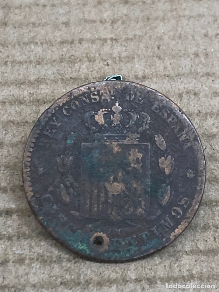 Monedas de Espa&ntilde;a: Moneda cinco c&eacute;ntimos 1878 - Foto 2