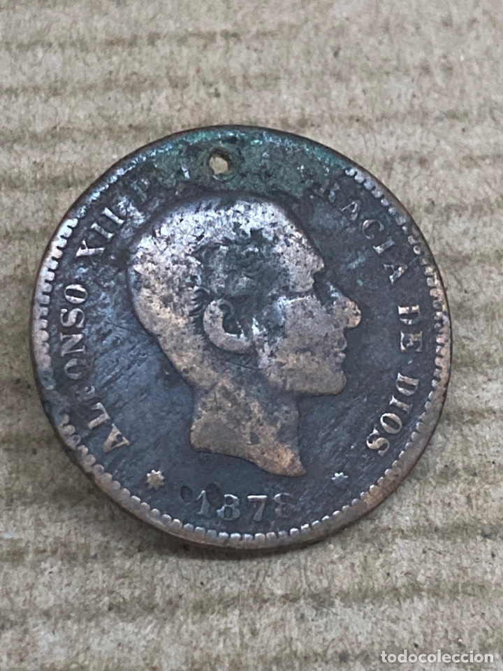 Monedas de Espa&ntilde;a: Moneda cinco c&eacute;ntimos 1878 - Foto 1