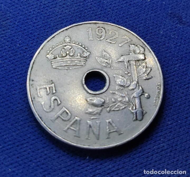 Monedas de Espa&ntilde;a: Moneda de 25 C&eacute;ntimos de 1927 - Alfonso XIII - Foto 1