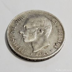 Monedas de España: 5 PESETAS DE PLATA DE ALFONSO XII DE 1884 ESTRELLA 84.MS.M.MUY BUEN ESTADO DE CONSERVACIÓN. Lote 349928564