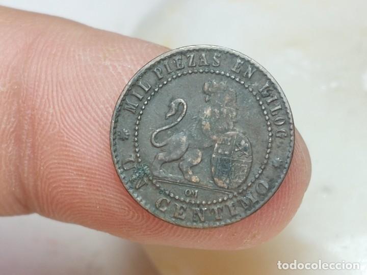 Monedas de Espa&ntilde;a: ANTIGUA MONEDA DE 1 CENTIMO DE 1870 GOBIERNO PROVISIONAL - Foto 1