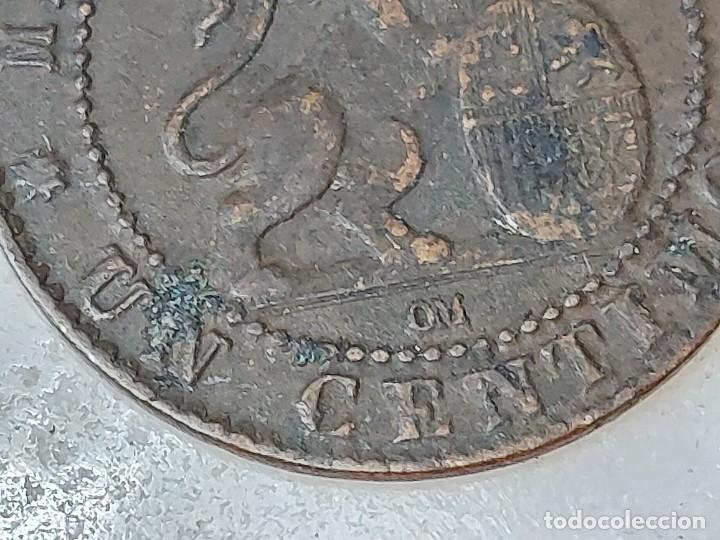 Monedas de Espa&ntilde;a: ANTIGUA MONEDA DE 1 CENTIMO DE 1870 GOBIERNO PROVISIONAL - Foto 5