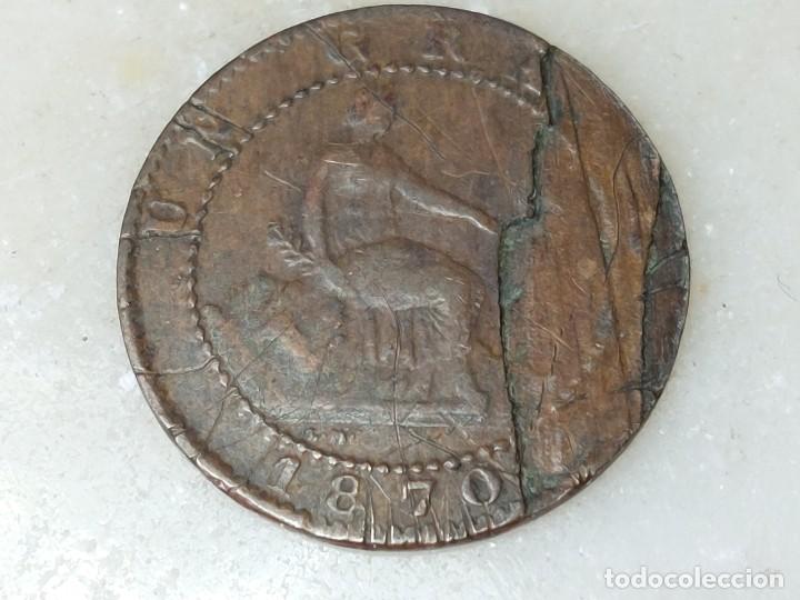 Monedas de Espa&ntilde;a: ANTIGUA MONEDA DE 1 CENTIMO DE 1870 GOBIERNO PROVISIONAL - Foto 2