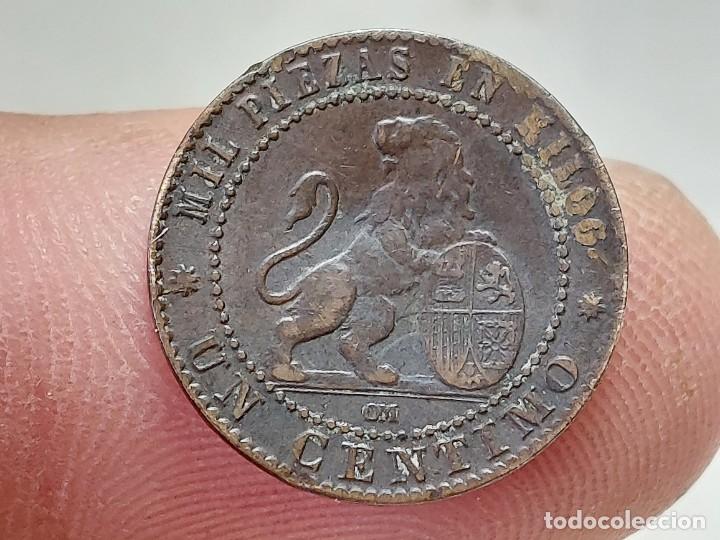 Monedas de Espa&ntilde;a: ANTIGUA MONEDA DE 1 CENTIMO DE 1870 GOBIERNO PROVISIONAL - Foto 4