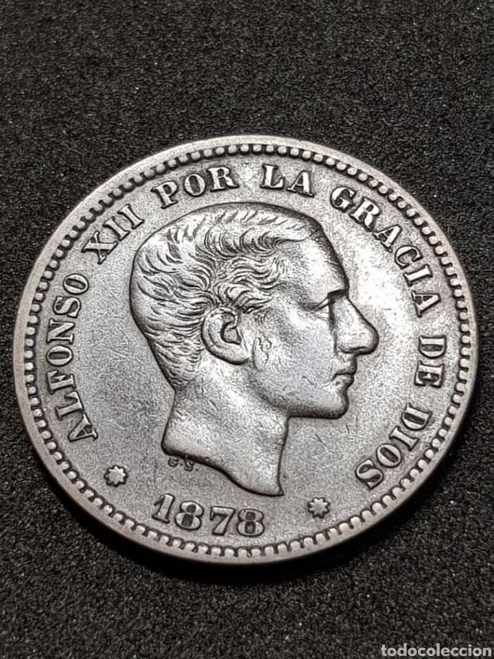 Monedas de Espa&ntilde;a: MONEDA ESPA&Ntilde;A CINCO 5 C&Eacute;NTIMOS 1878 - Foto 4