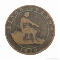 Monedas de España: CINCO CÉNTIMOS 1870. (OM). GOBIERNO PROVISIONAL.. Lote 350419644