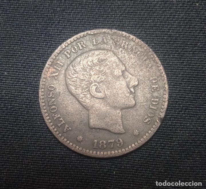 Monedas de Espa&ntilde;a: Moneda Alfonso XII , 5 c&eacute;ntimos 1879. - Foto 1