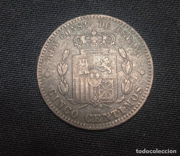 Monedas de Espa&ntilde;a: Moneda Alfonso XII , 5 c&eacute;ntimos 1879. - Foto 2