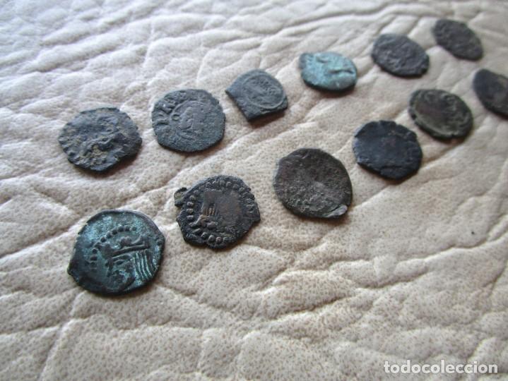 Monedas de Espa&ntilde;a: lote monedas Carlos II moneda varias - Foto 5