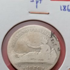 Monedas de España: PLATA, , MONEDA ESPAÑA, 1 PESETA, 1869, BC. Lote 350744549