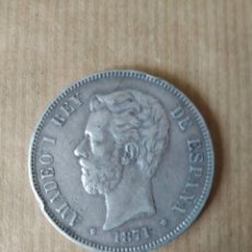Monedas de España: MONEDA DE 5 PESETAS DE AMADEO I AÑO 1871. Lote 351052669