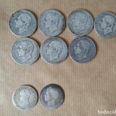Monedas de España: MONEDAS DE 2 PESETAS DE ALFONSO XII 1882 Y DE 1 PESETA DE ALFONSO XIII.. Lote 351056129