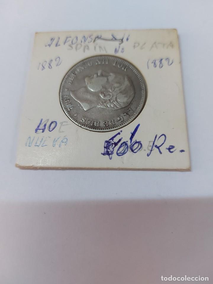 Monedas de Espa&ntilde;a: moneda Alfonso XII 2 ptas a&ntilde;o 1882 - Foto 1