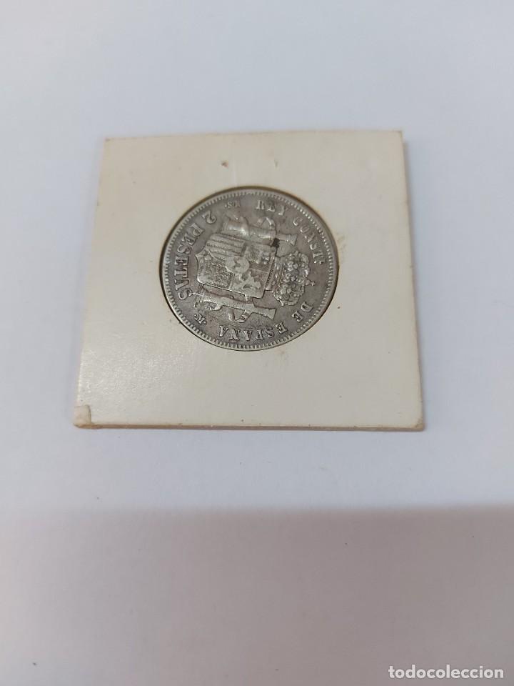 Monedas de Espa&ntilde;a: moneda Alfonso XII 2 ptas a&ntilde;o 1882 - Foto 2